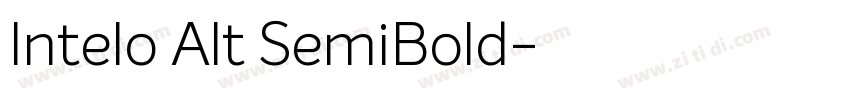 Intelo Alt SemiBold字体转换
